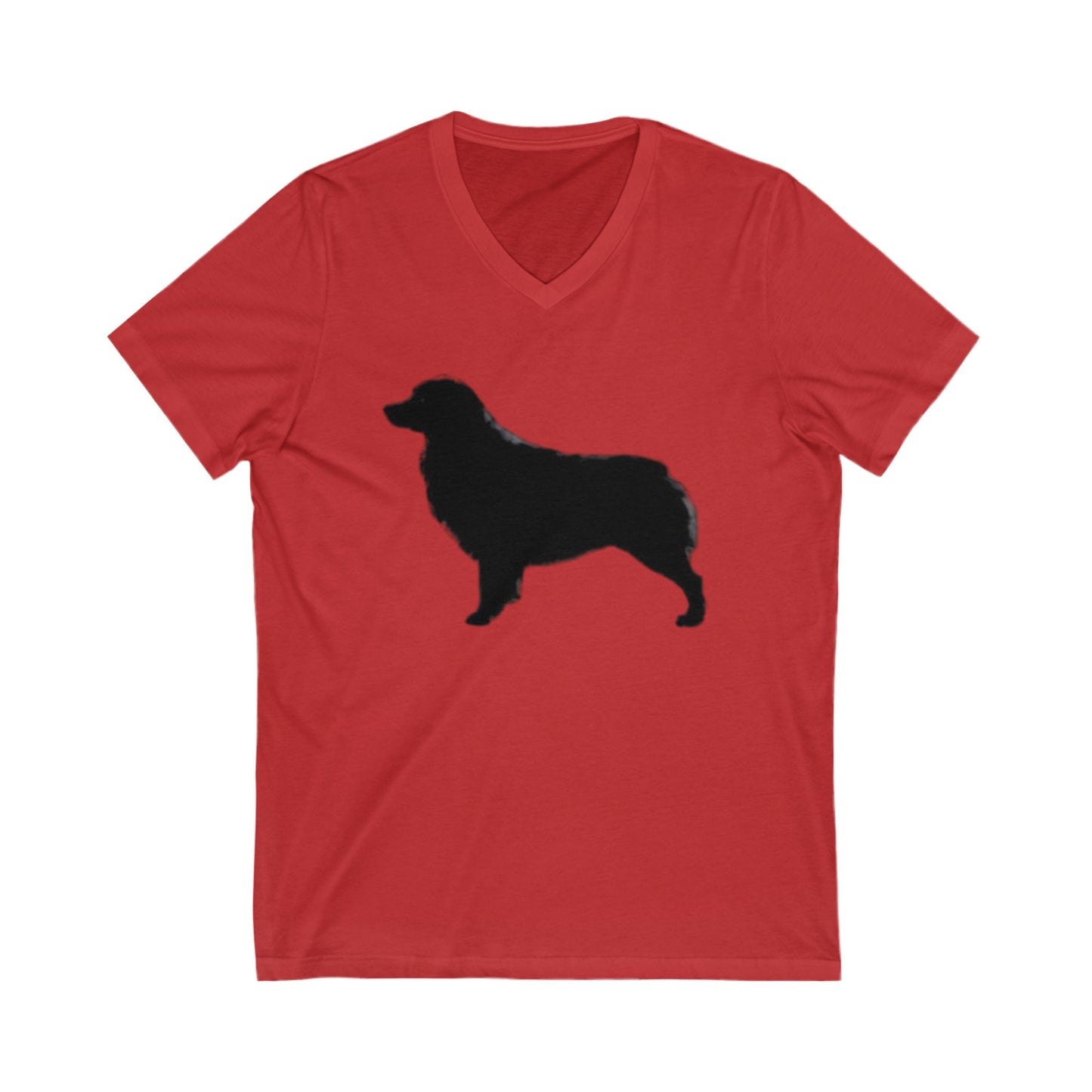 Aussie Silhouette Unisex Short Sleeve V-Neck Tee