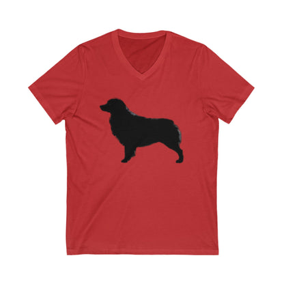 Aussie Silhouette Unisex Short Sleeve V-Neck Tee