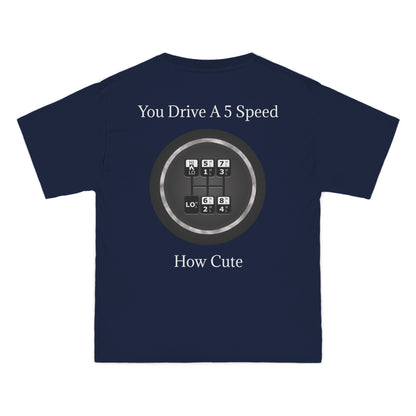 5 Speed How Cute Men's Short-Sleeve Crewneck Tee