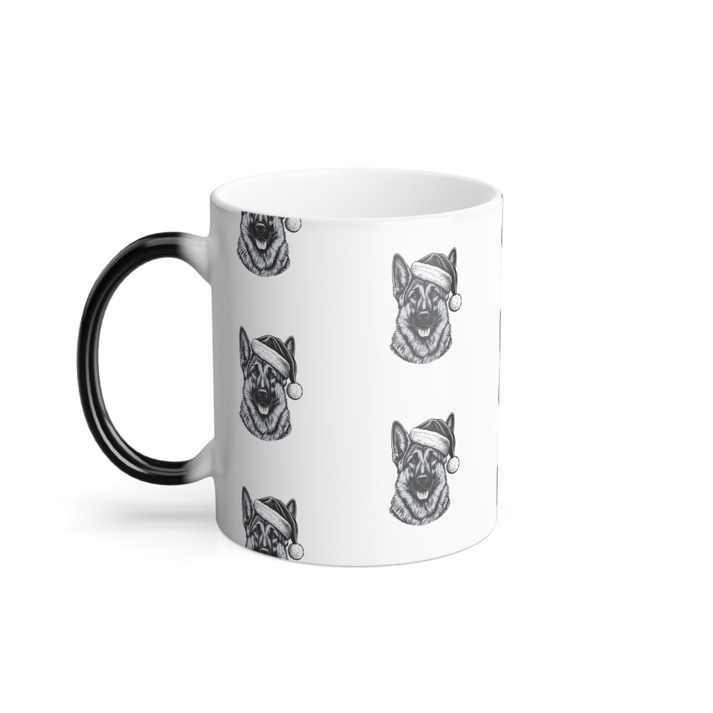 Santa Paws German Shepherd Color Changing Mug
