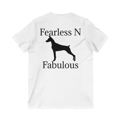 Fearless N Fabulous Unisex Short Sleeve V-Neck Tee