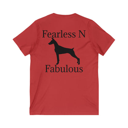 Fearless N Fabulous Unisex Short Sleeve V-Neck Tee