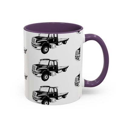 Flatbed Tow Truck 2-Tone Coffee Mug