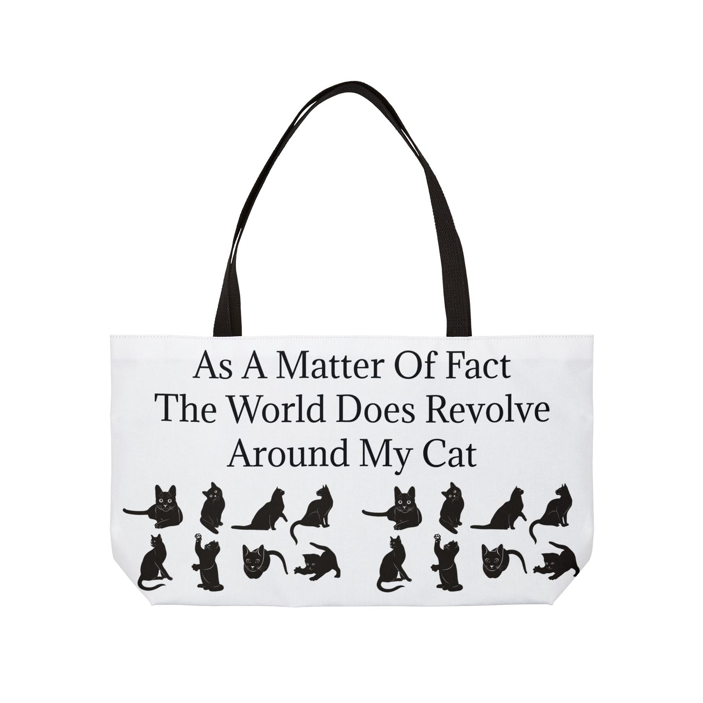 Matter Of Fact Cat Weekender Tote Bag