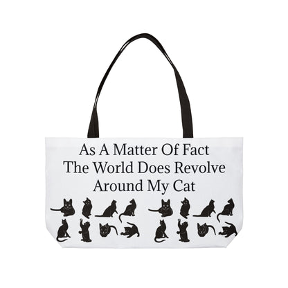 Matter Of Fact Cat Weekender Tote Bag
