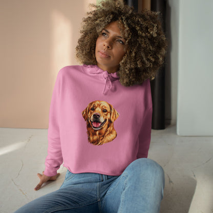 Golden Head Women's Crop Hoodie