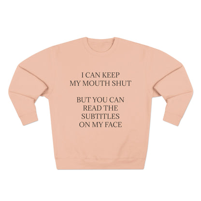 Subtitles Unisex Crewneck Sweatshirt
