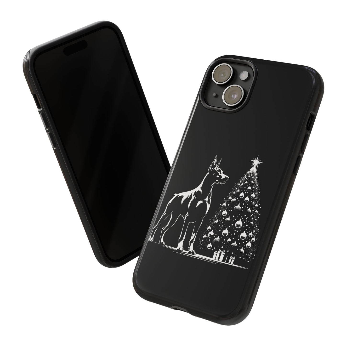 Doberman Christmas Tree iPhone Case