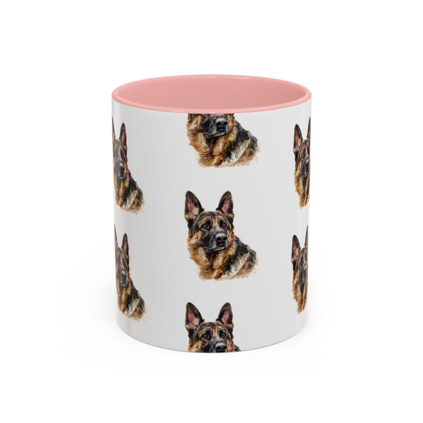 German Shepherd Head 2-Tone Coffee Mug