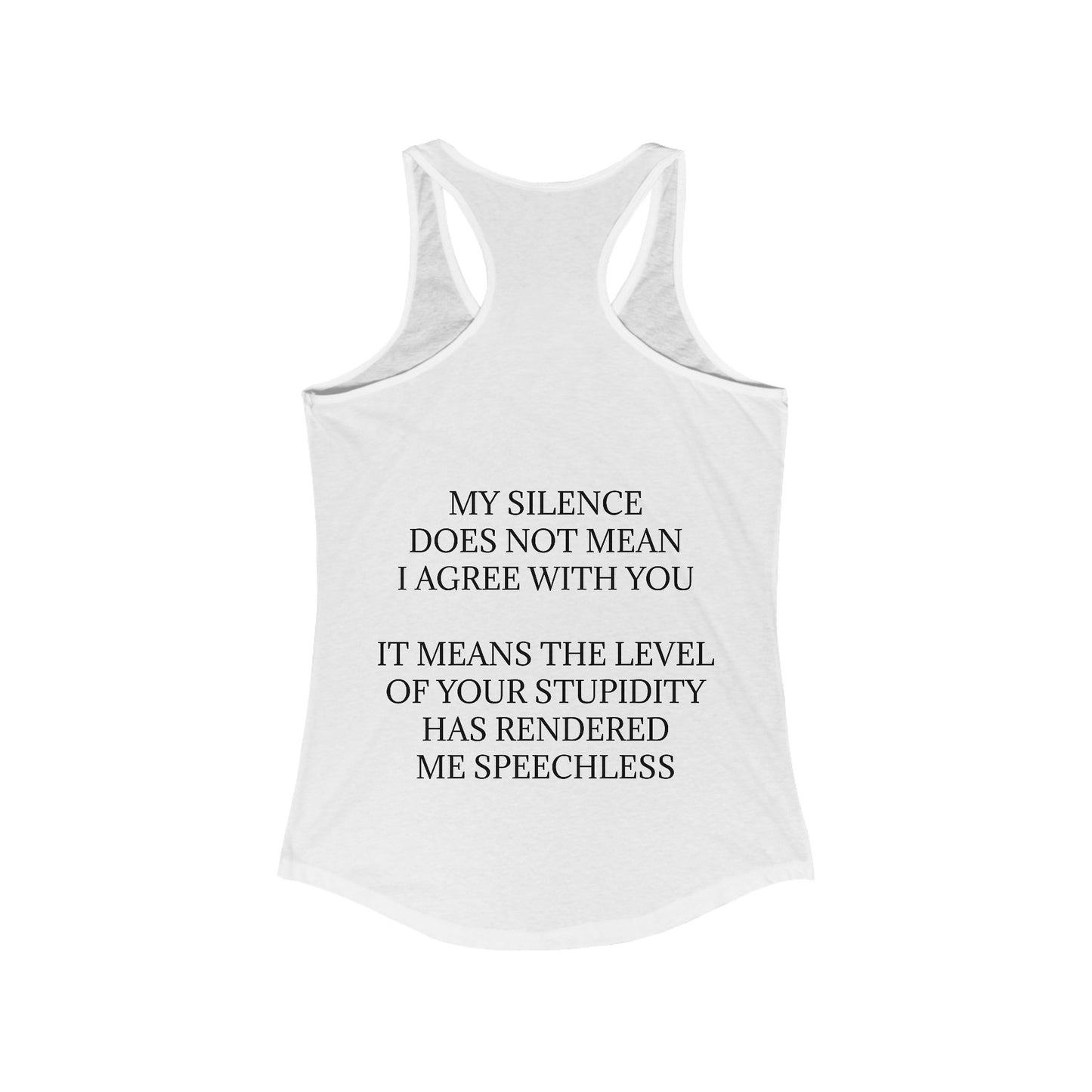 Speechless Women's Racerback Tank