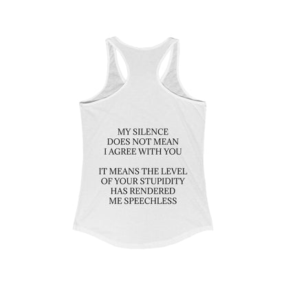 Speechless Women's Racerback Tank