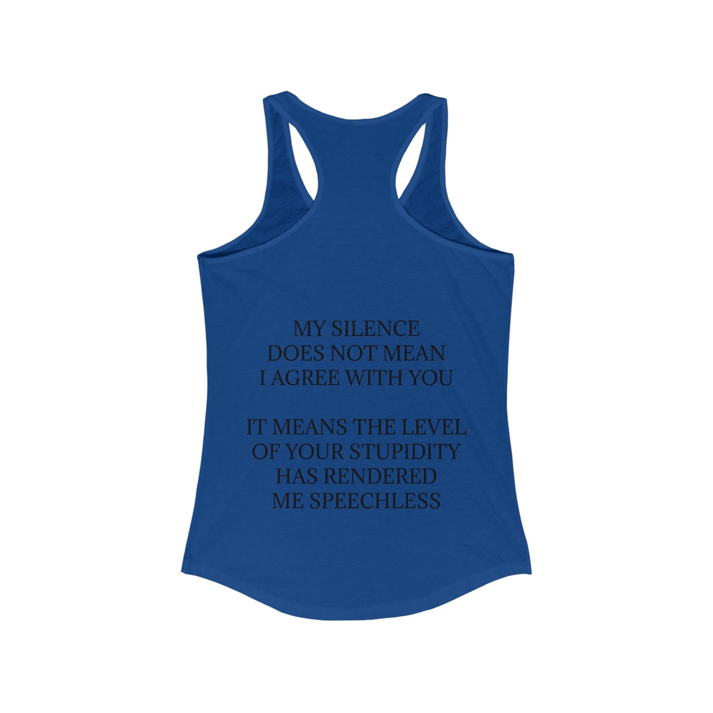 Speechless Women's Racerback Tank