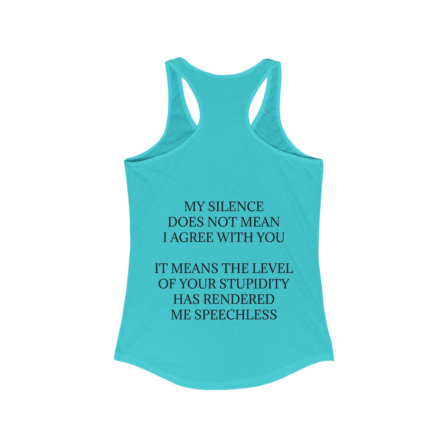 Speechless Women's Racerback Tank