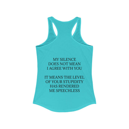 Speechless Women's Racerback Tank