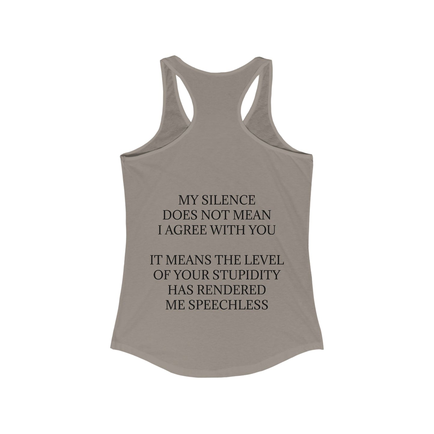 Speechless Women's Racerback Tank