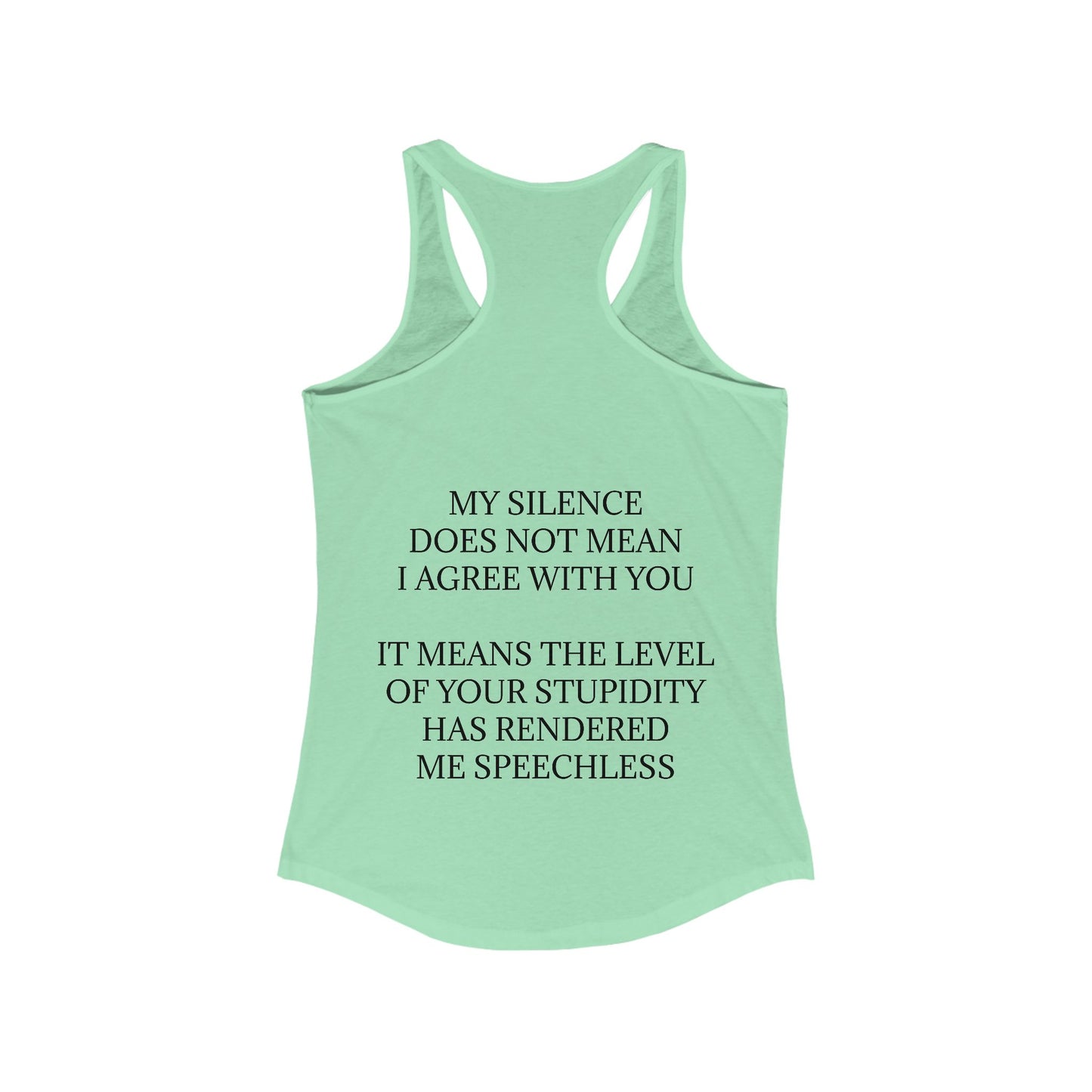 Speechless Women's Racerback Tank