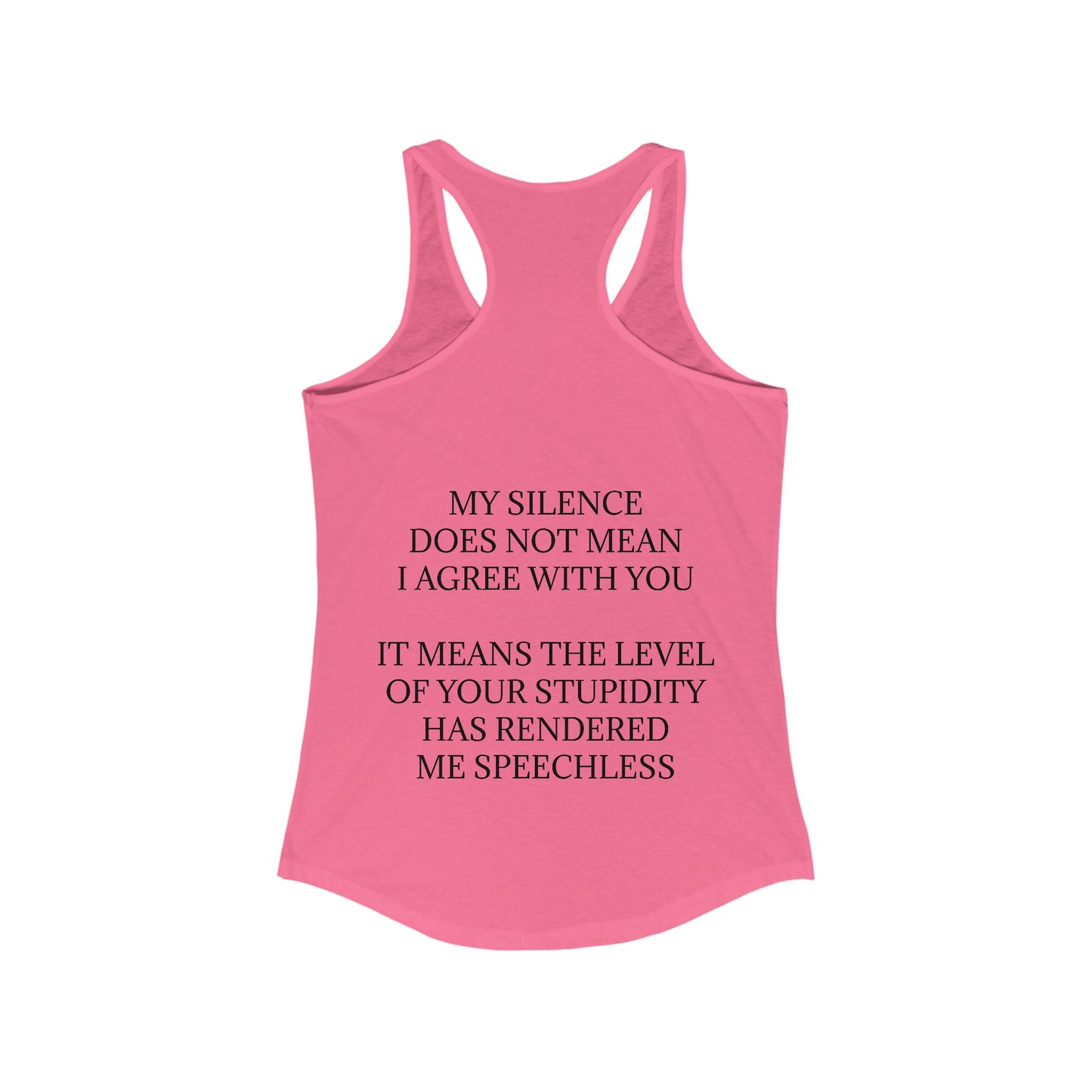 Speechless Women's Racerback Tank