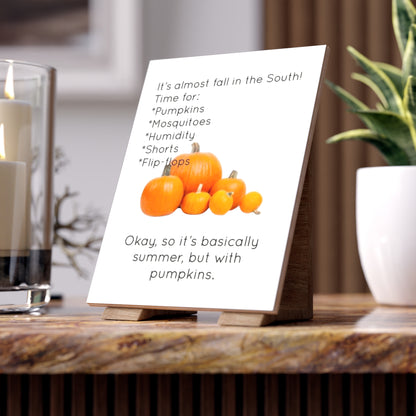 Fall In The South Ceramic Photo Tile