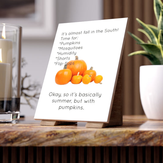 Fall In The South Ceramic Photo Tile