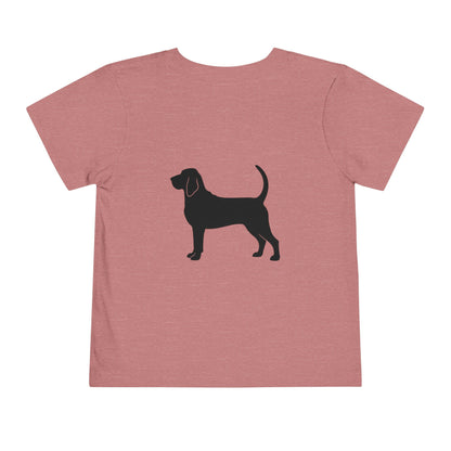 Bloodhound Silhouette Toddler Unisex Short Sleeve Crewneck Tee