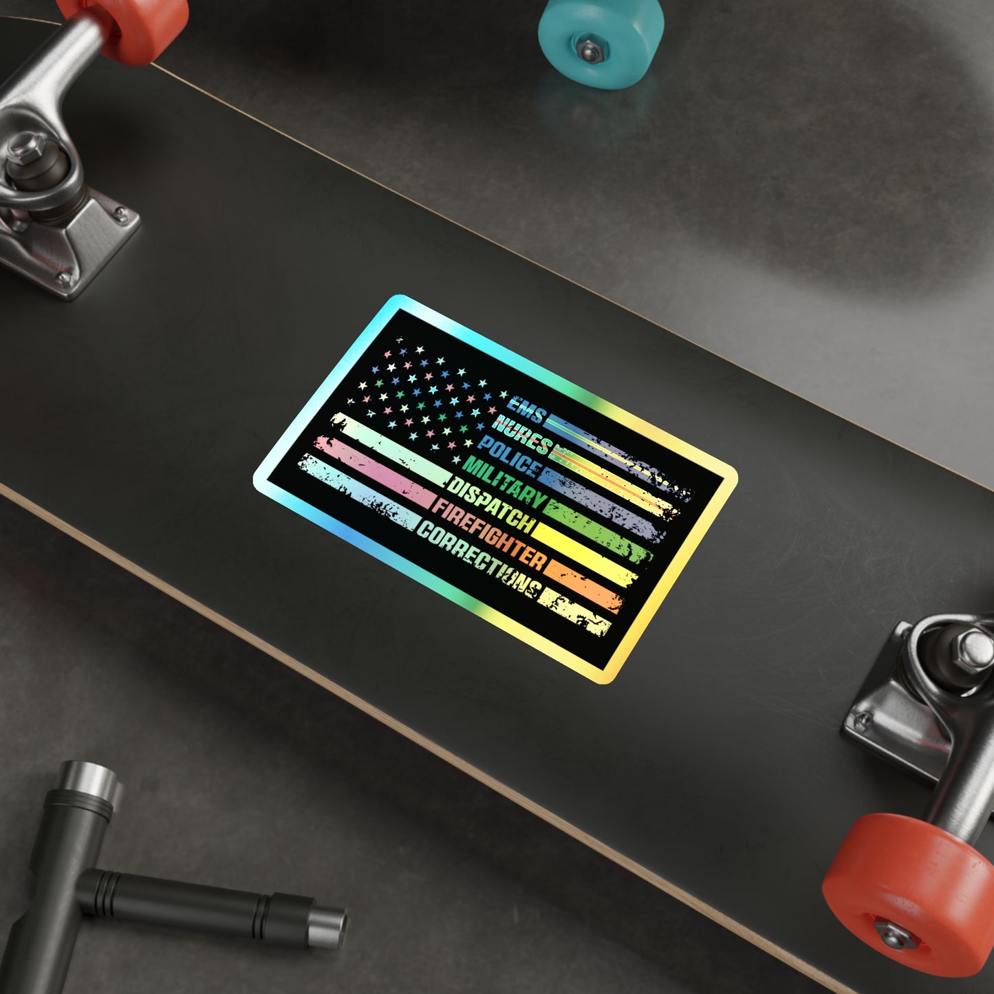 First Responder Holographic Sticker