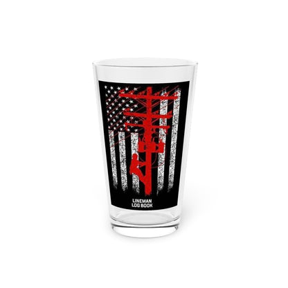 Lineman Drinking Glass