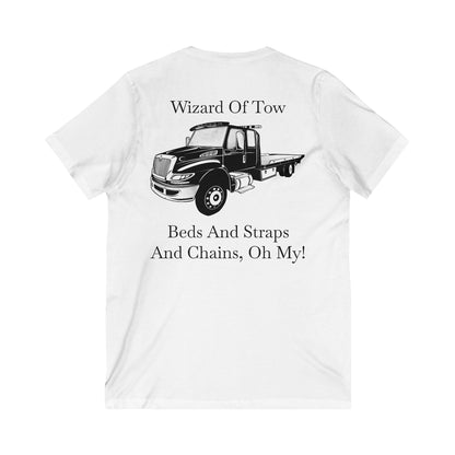 Wizard Of Tow Unisex Short Sleeve V-Neck Tee