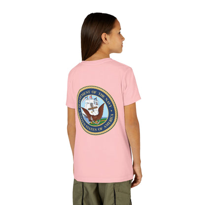 US Navy Youth Unisex Short Sleeve Crewneck Tee