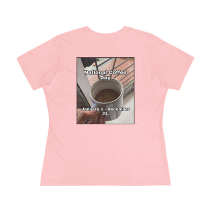 National Coffee Day Women's Short Sleeve Crewneck Tee