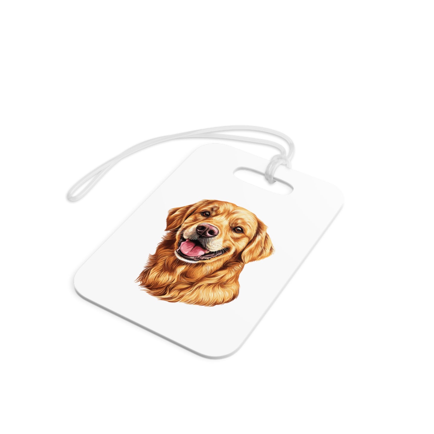 Golden Head Luggage Tag