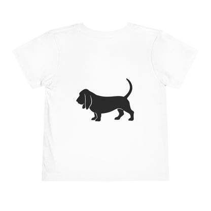 Basset Hound Toddler Unisex Short Sleeve Crewneck Tee