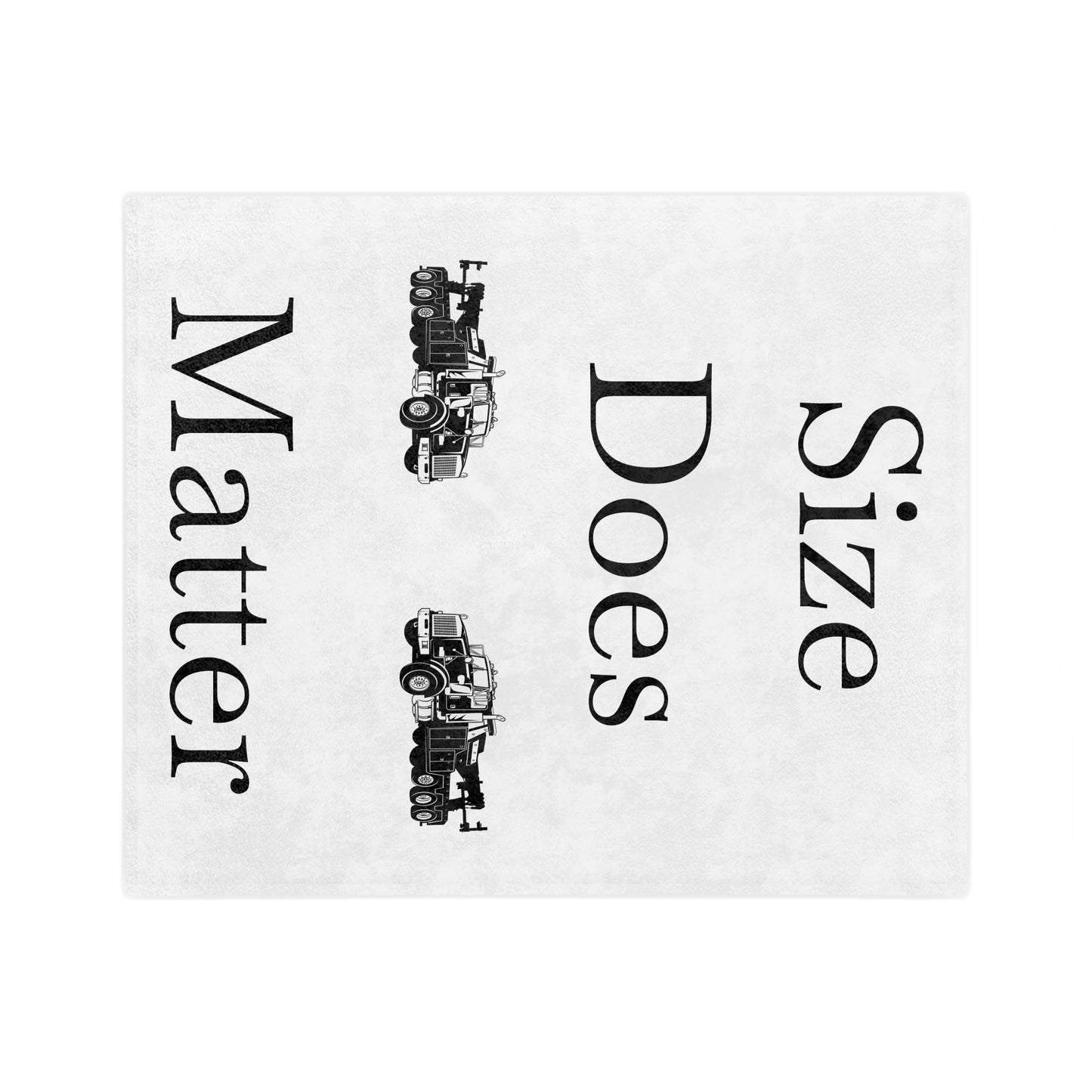 Size Does Matter Velveteen Microfiber Blanket