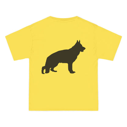 German Shepherd Silhouette Men's Short-Sleeve Crewneck Tee