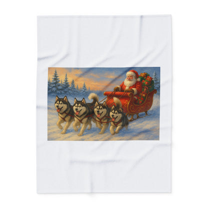 Dashing Through The Snow Arctic Fleece Blanket
