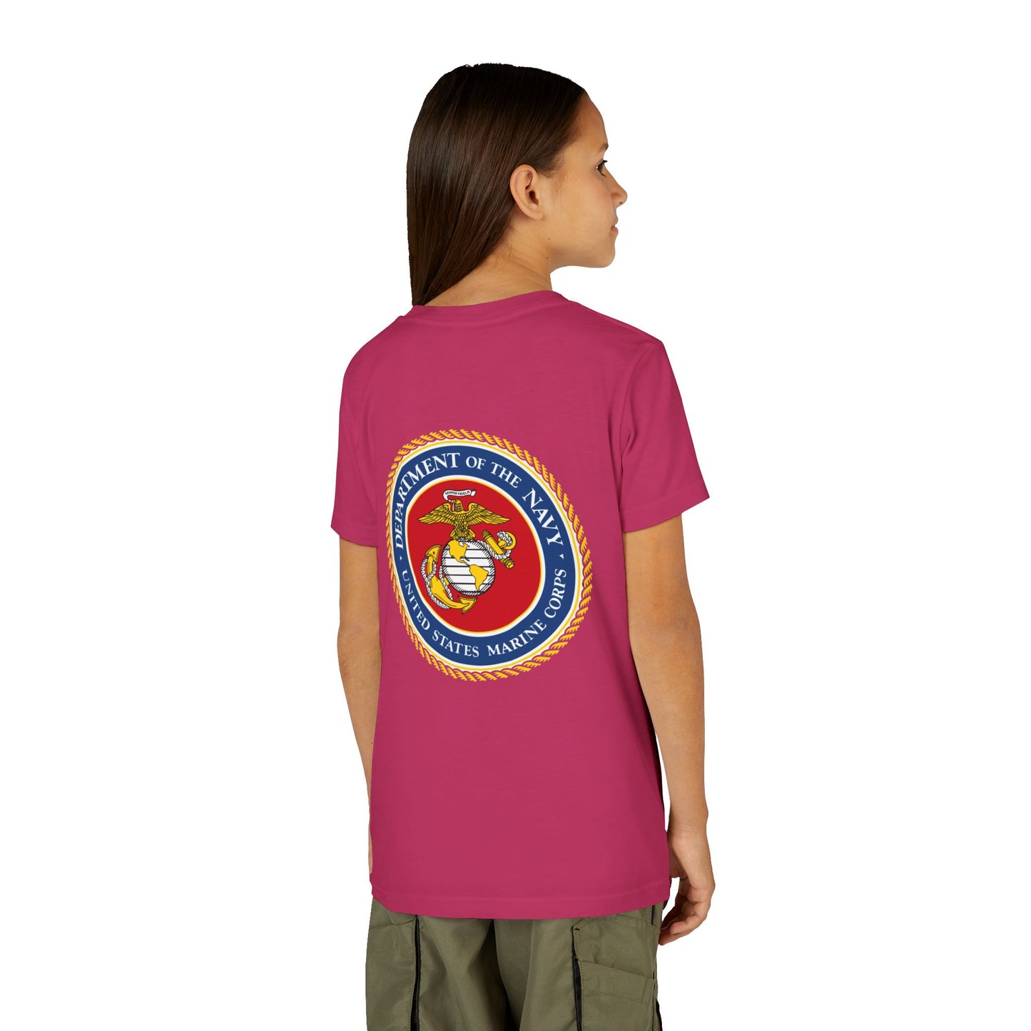 US Marine Corps Youth Unisex Short Sleeve Crewneck Tee