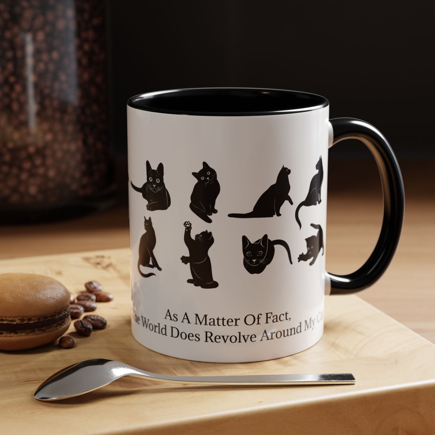 Matter Of Fact Cat 2-Tone Coffee Mug