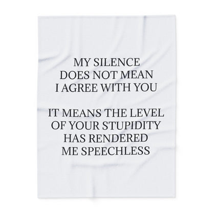 Speechless Arctic Fleece Blanket