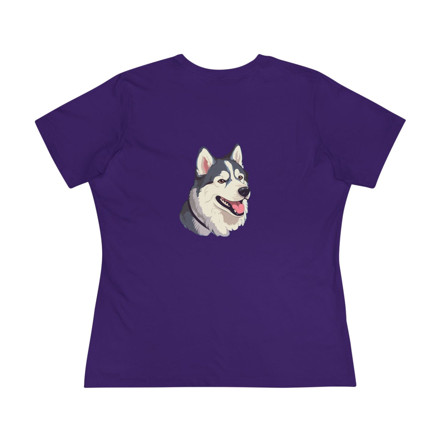 Malamute Head Women's Short Sleeve Crewneck Tee