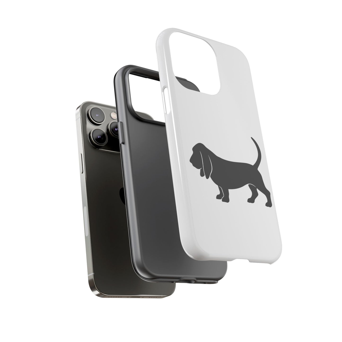 Basset Hound Silhouette iPhone Case