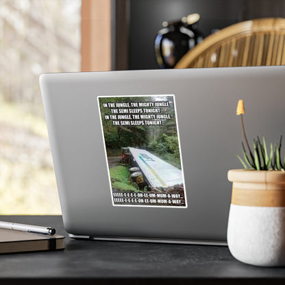 Semi Sleeps Vinyl Decal