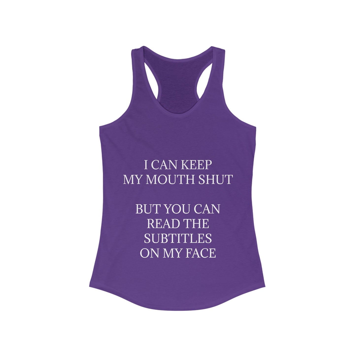 Subtitles Women's Racerback Tank