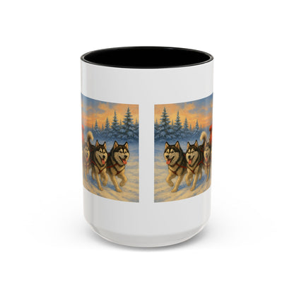 Dashing Through The Snow 2-Tone Coffee Mug