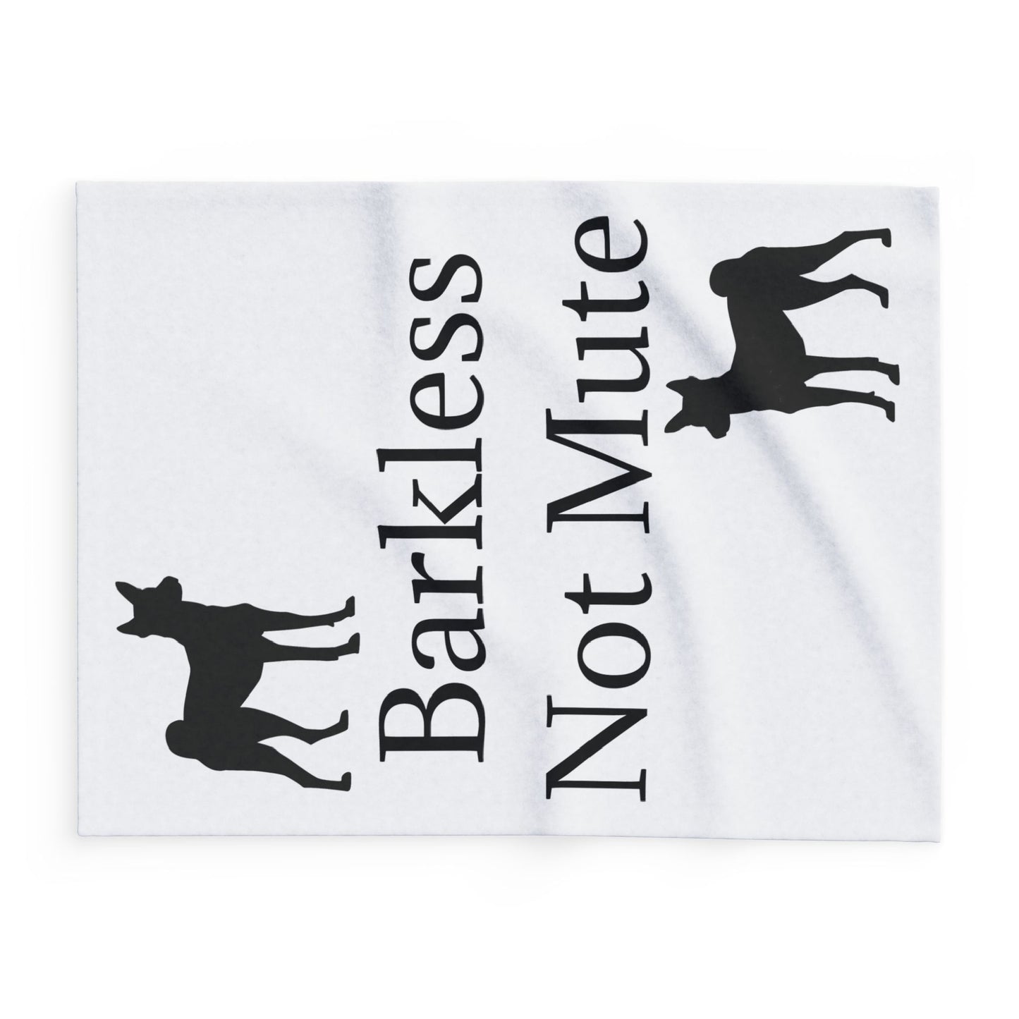 Barkless Not Mute Arctic Fleece Blanket