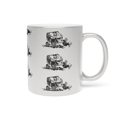 Slingin' Mud Side By Side Metallic Coffee Mug