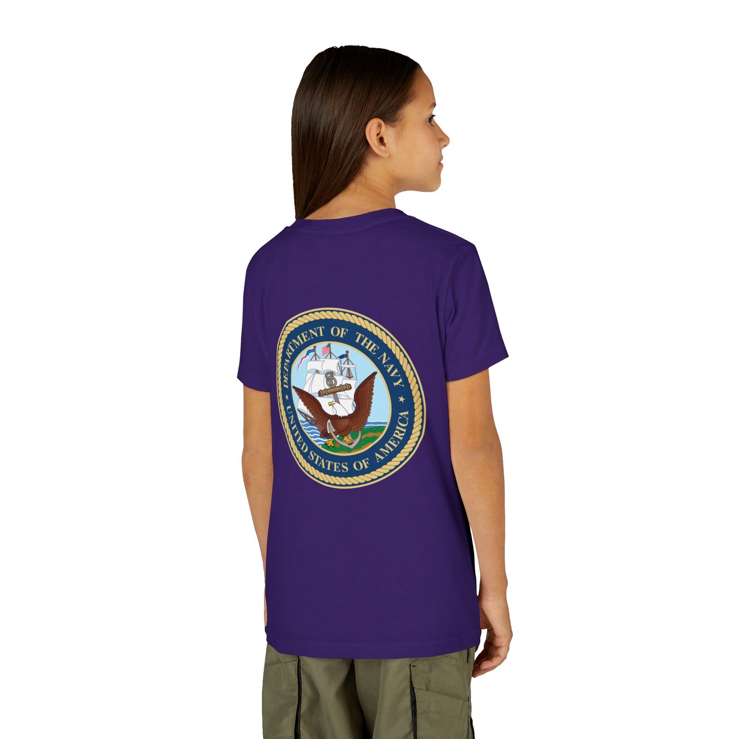 US Navy Youth Unisex Short Sleeve Crewneck Tee