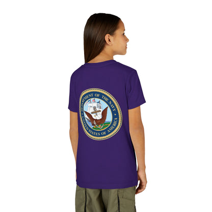 US Navy Youth Unisex Short Sleeve Crewneck Tee