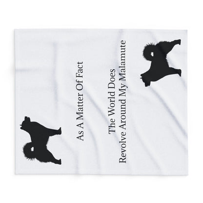 Matter Of Fact Malamute Arctic Fleece Blanket