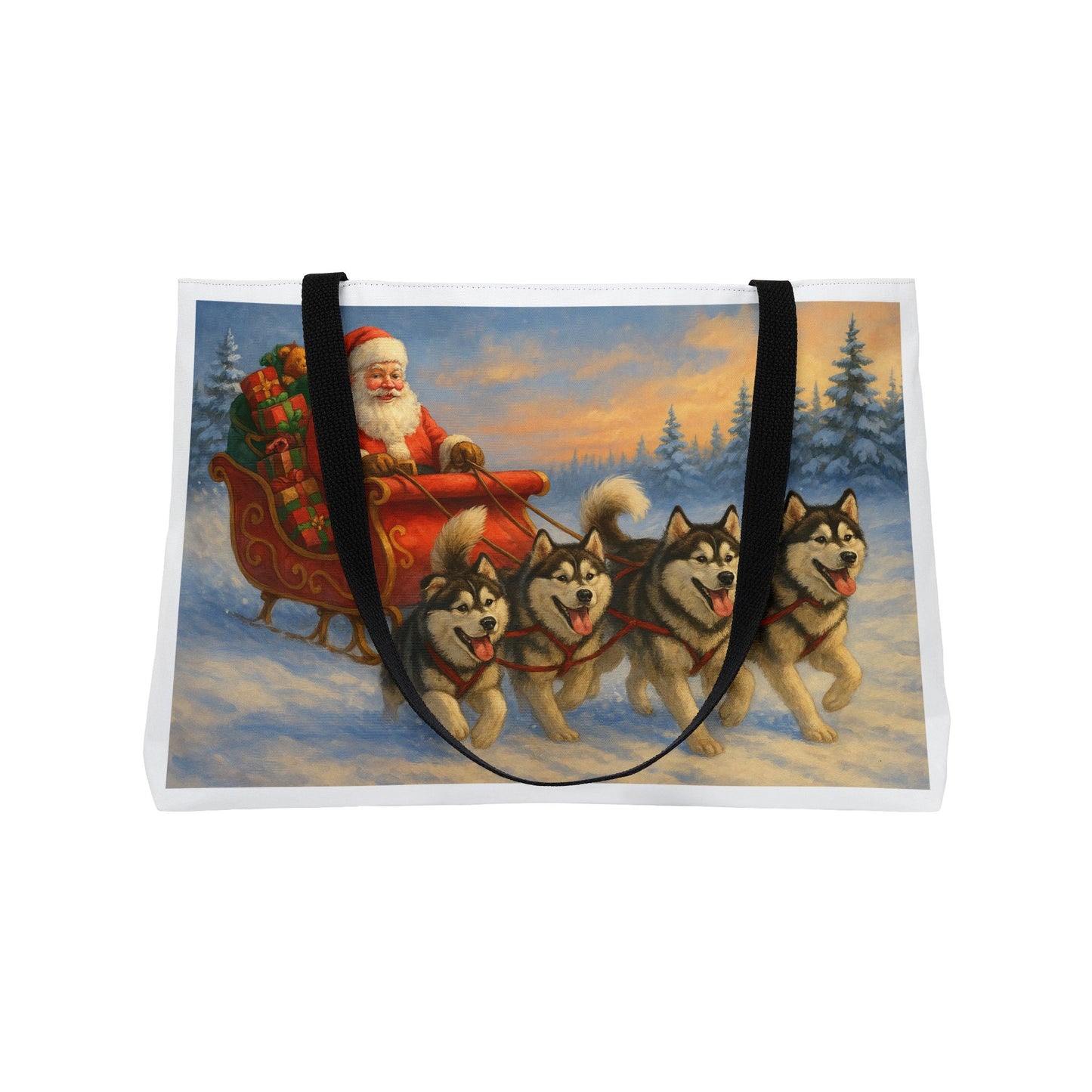 Dashing Through The Snow Weekender Tote Bag