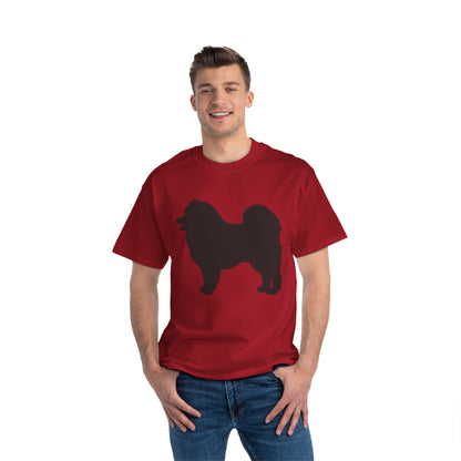 Samoyed Silhouette Men's Short-Sleeve Crewneck Tee