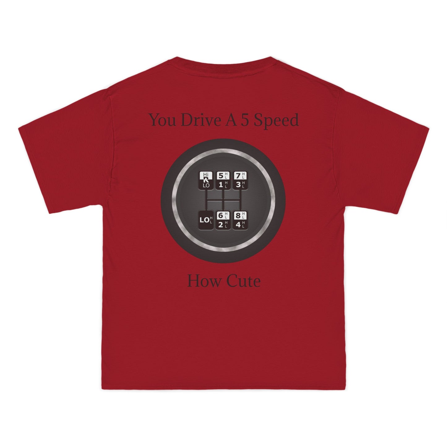 5 Speed How Cute Men's Short-Sleeve Crewneck Tee